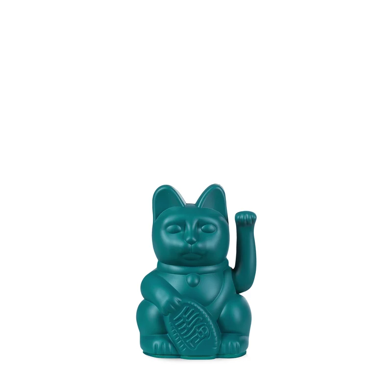 Winkekatze Mini "Lucky Cat Green" | deine stylische Glücksbringerin
