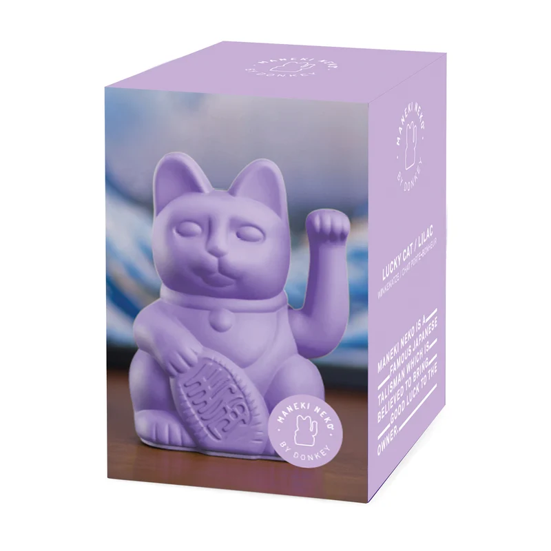 Winkekatze "Lucky Cat Lilac" | deine stylische Glücksbringerin