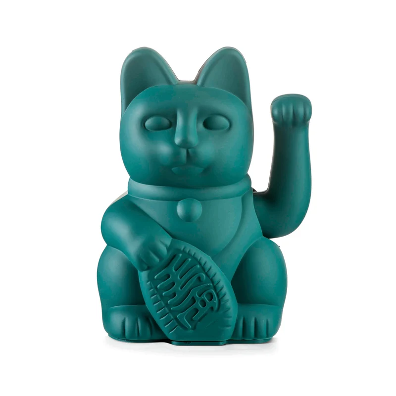 Winkekatze "Lucky Cat Green" | deine stylische Glücksbringerin