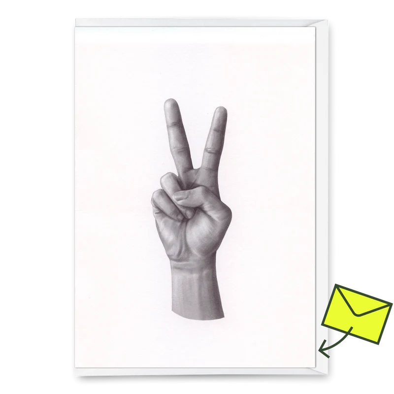 Grußkarte "Peace Hand " | Coole Klappkarte für jeden Anlass