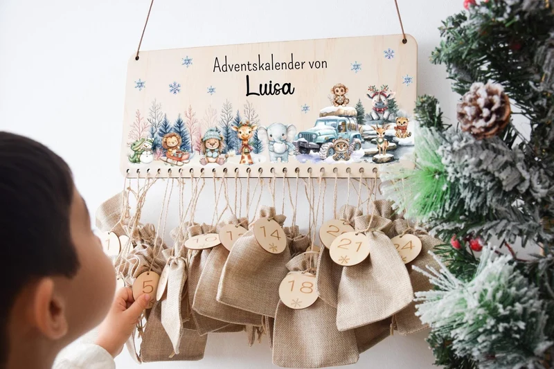 Adventskalender - Woodland Safari Motiv