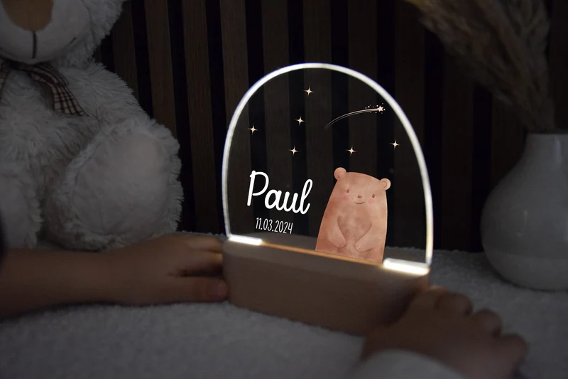 Nachtlicht Kinder - Bunten Tiermotiven