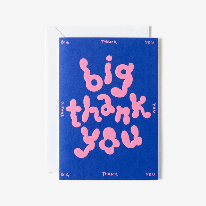 Big Thank You Grußkarte