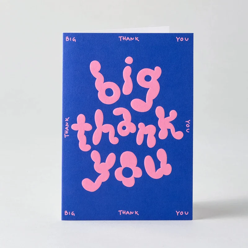 Big Thank You Grußkarte