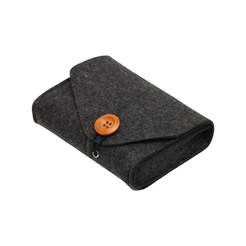 CPO06 Felt Button Closure Pouch ♻️