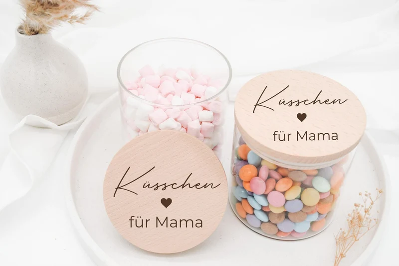 Vorratsglas - Küsschen Mama
