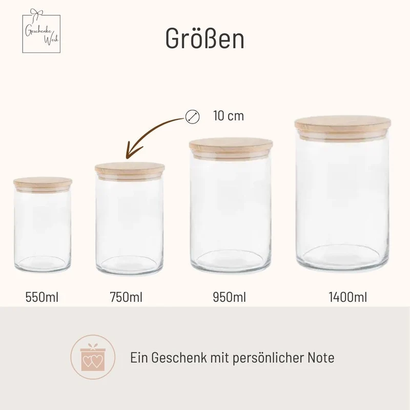 Vorratsglas - Küsschen Mama
