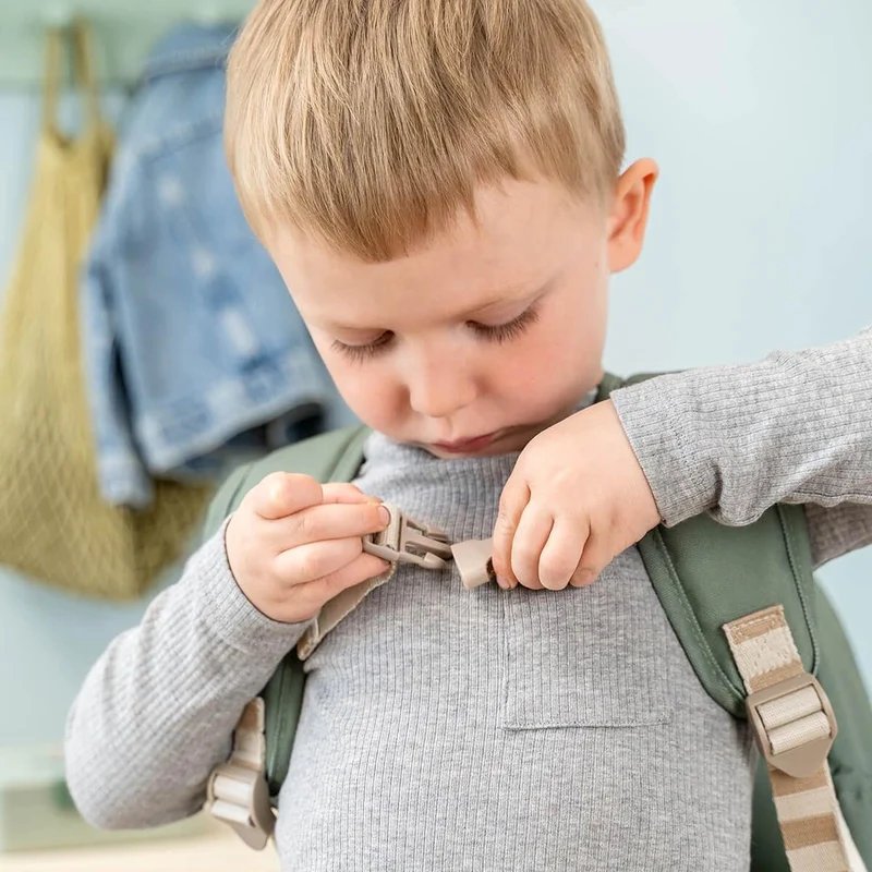 Kindergartenrucksack - Rosa, Grün, Blau und Sand