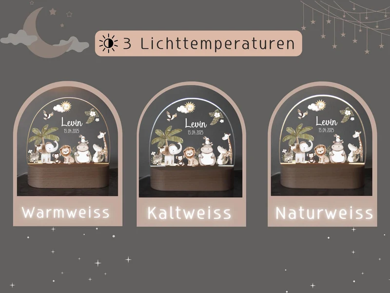 Nachtlicht mit Woodlandtieren