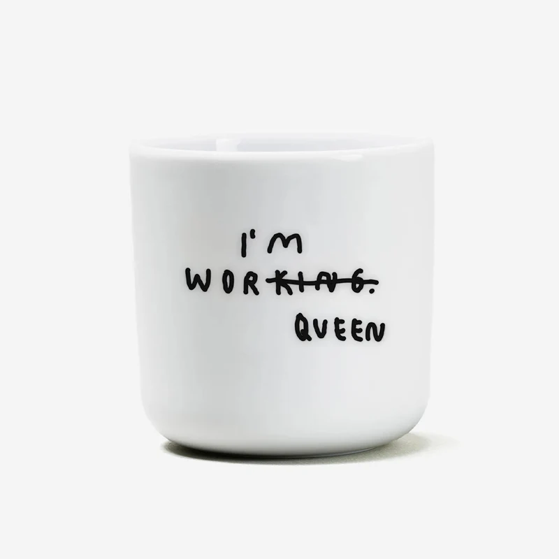 I'm Worqueen Porzellan-Becher