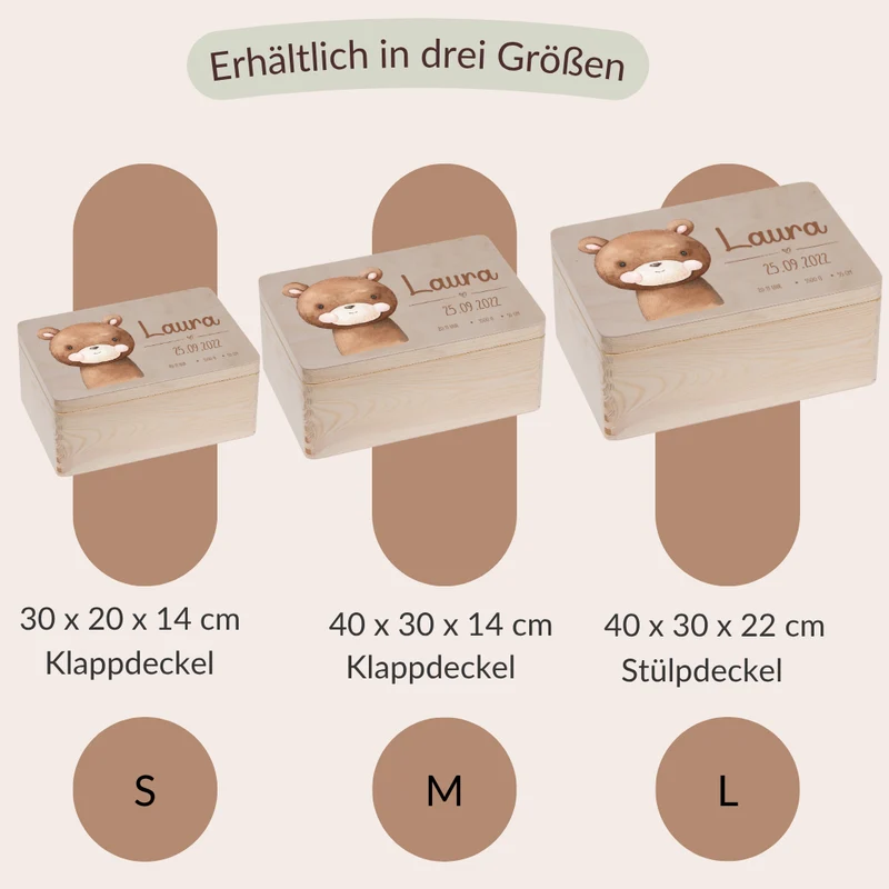Erinnerungskiste mit Tiermotiven