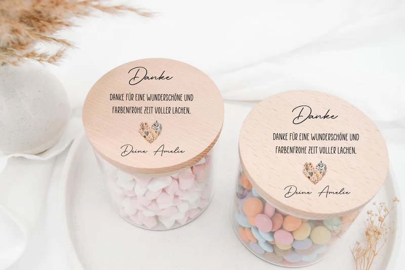 Vorratsglas Abschiedsgeschenk