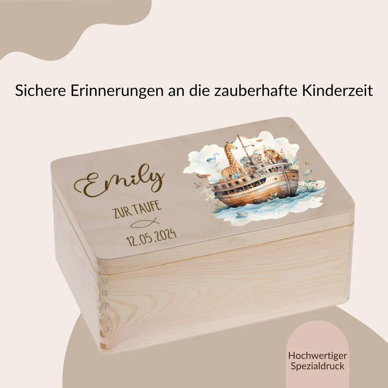 Erinnerungskiste - Zur Taufe Arche Noah