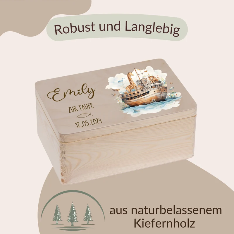 Erinnerungskiste - Zur Taufe Arche Noah