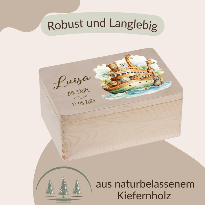 Erinnerungskiste - Taufe mit Arche Noah