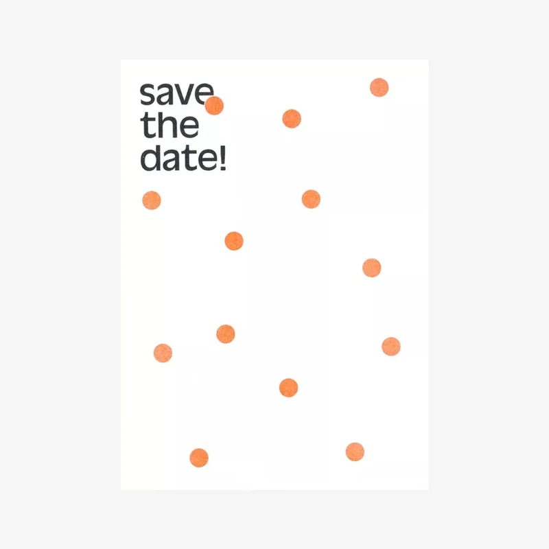 Save the Date Riso-Postkarte