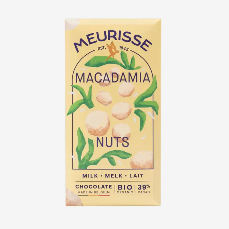 Milk Chocolate with Macadamia Nuts 39% Bio-Schokolade