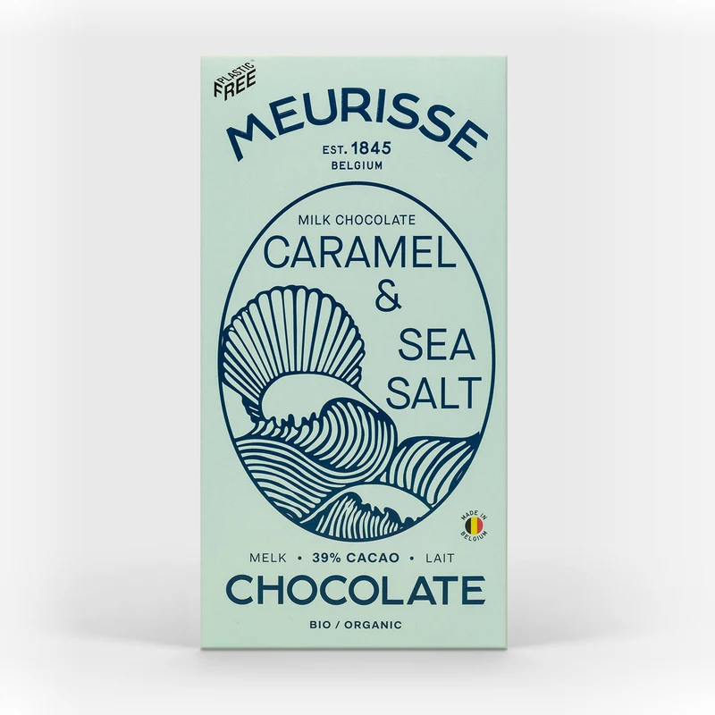 Milk Chocolate with Caramel & Sea Salt 39% Bio-Schokolade