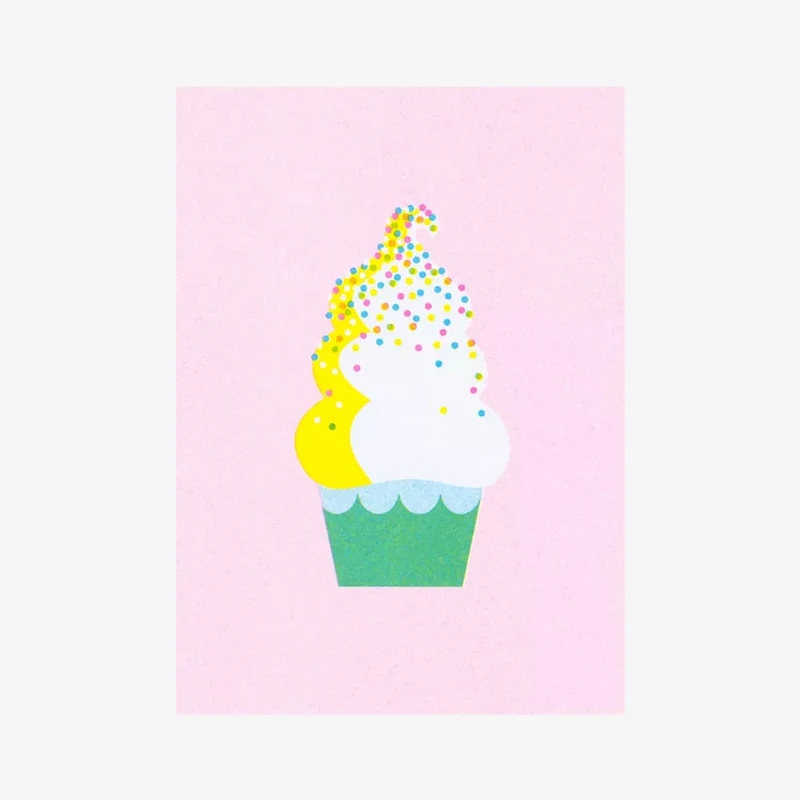 Disco-Dip Riso-Postkarte