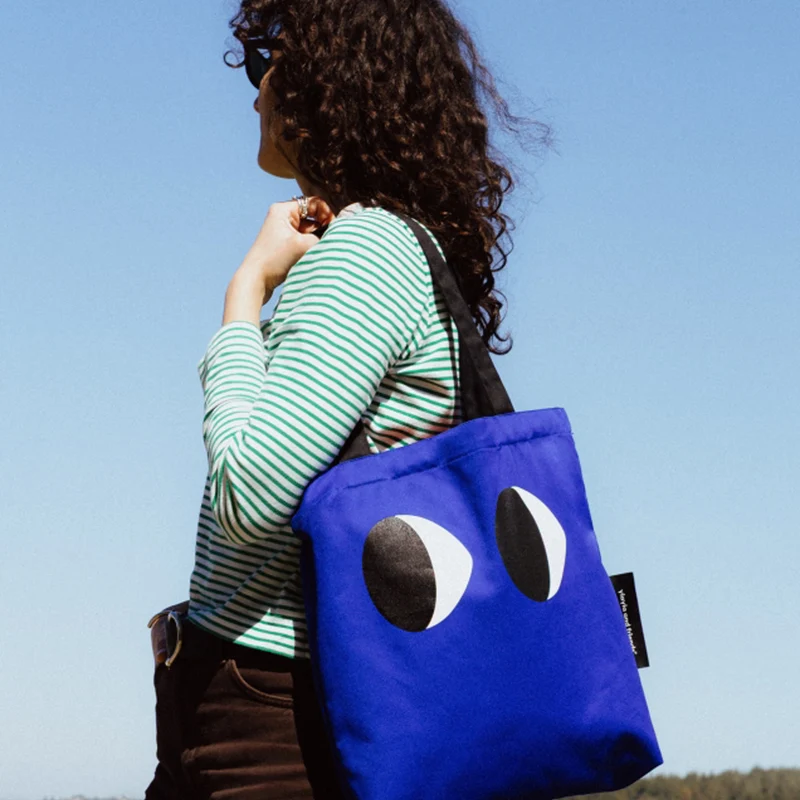 Eyes Tote Bag Blue