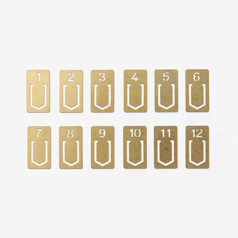 Brass Number Clips