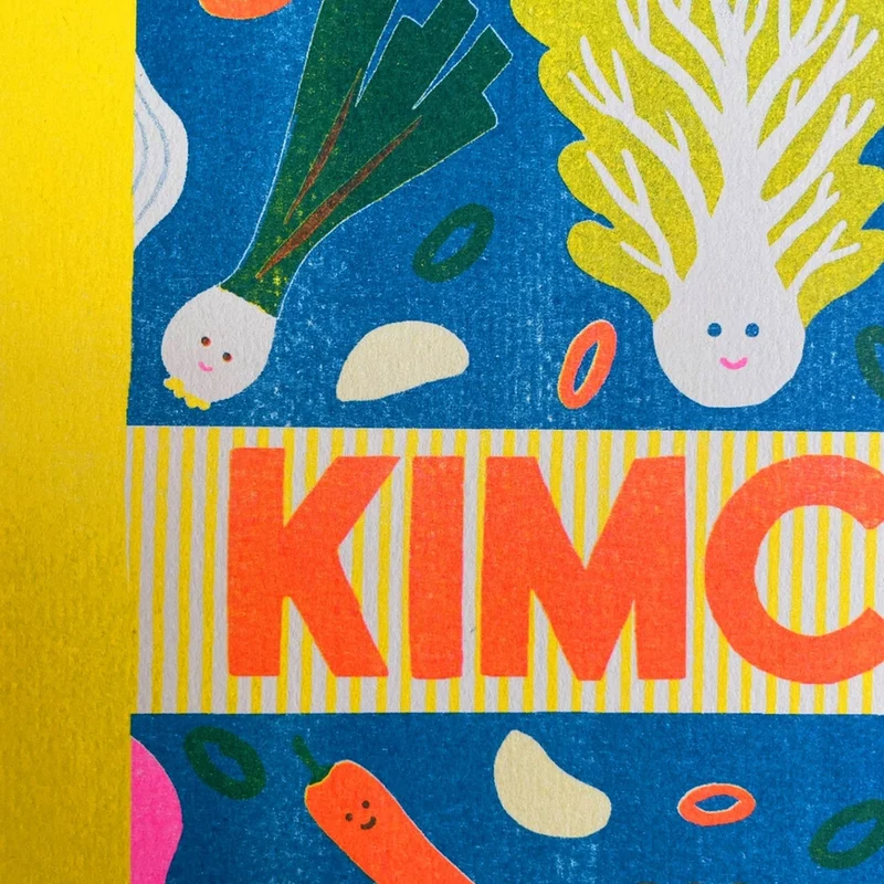 Kimchi Risografie Druck