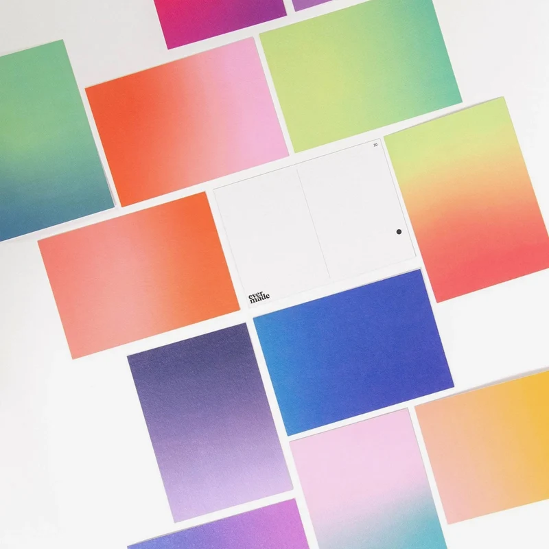 Gradient Postcard Set