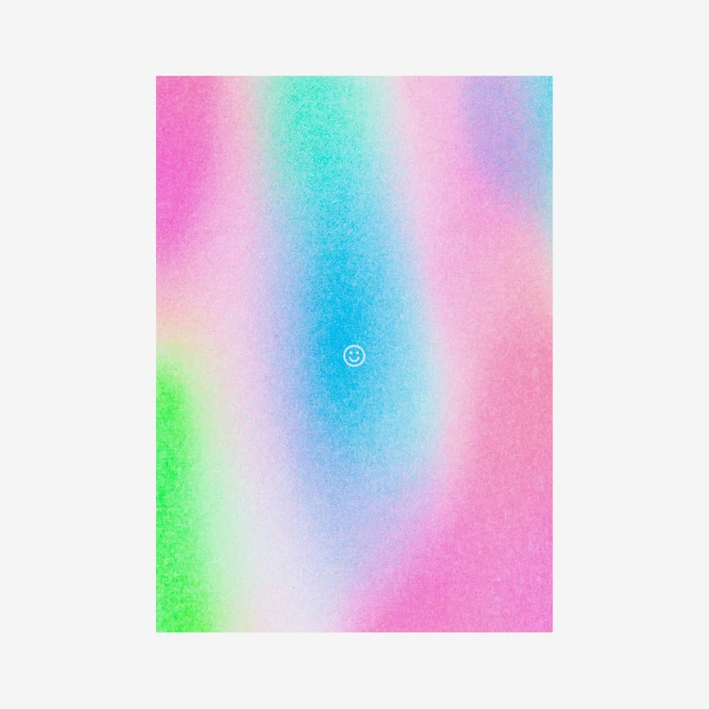 Smiley Riso-Postkarte