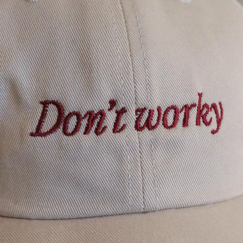 Cap Don‘t Worky, Be Happy Beige