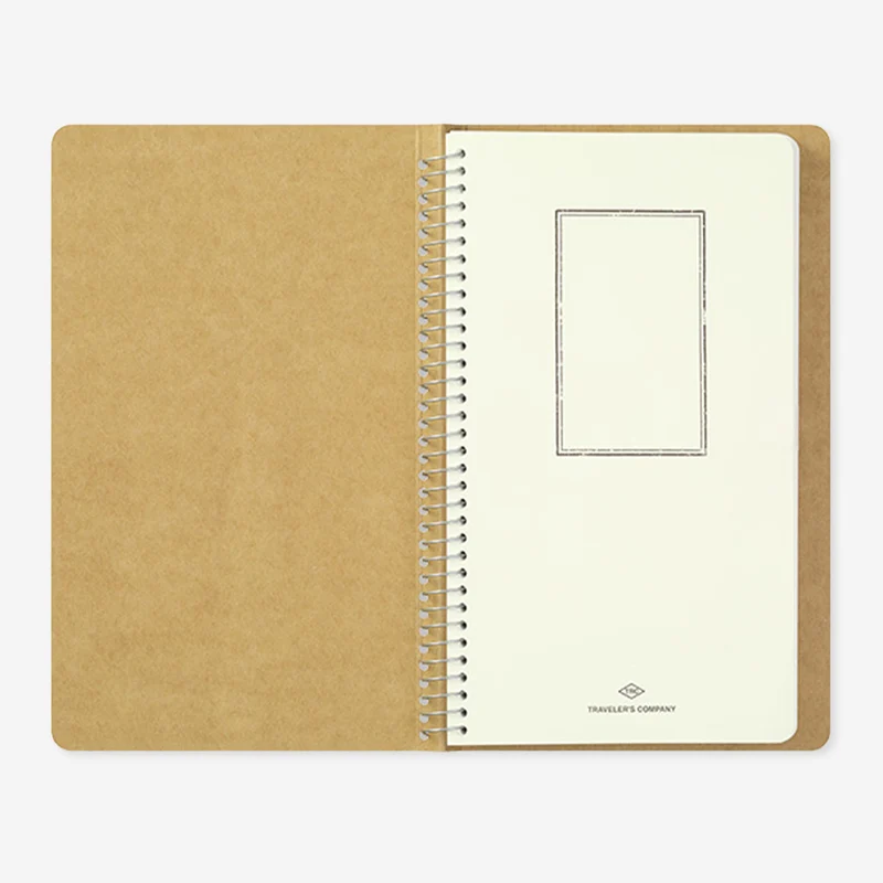 MD White Paper A5 Slim Spiral Ring Notebook
