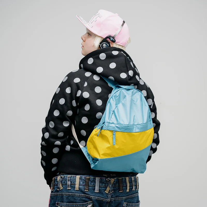 The New Foldable Backpack M Ocean & Sunflower