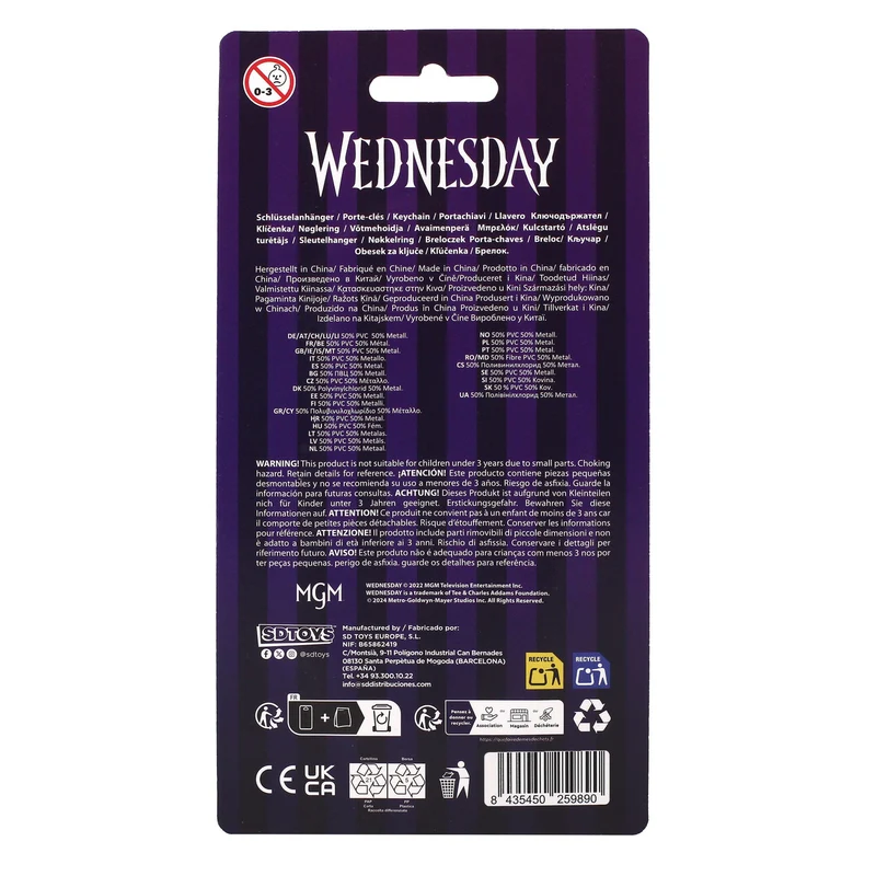 Wednesday Schlüsselanhänger Thing 7 cm