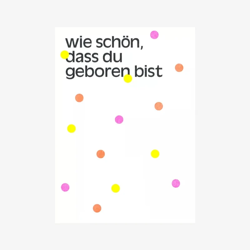 Wie schön... Riso-Postkarte