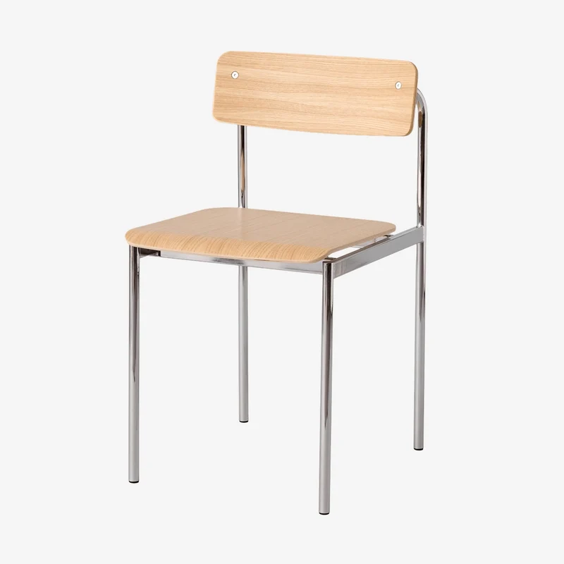 Offset Chair Chrome