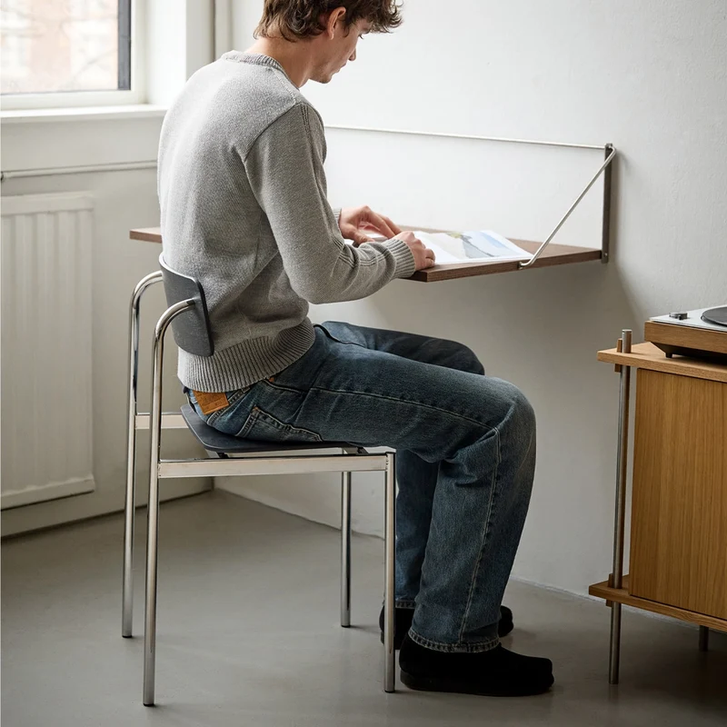 Offset Chair Chrome