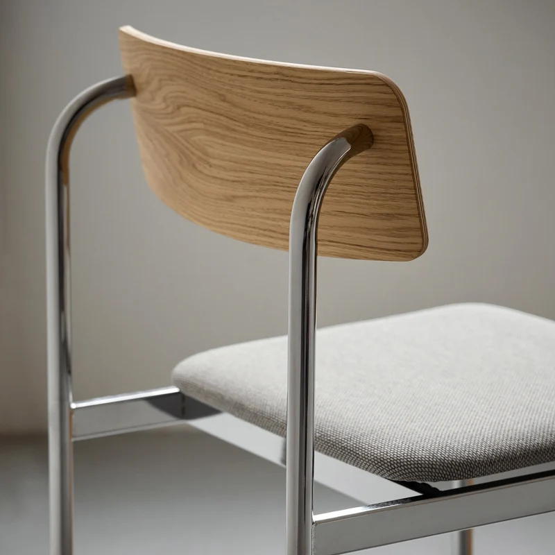 Offset Chair Chrome