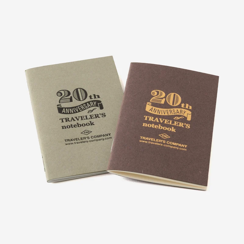 TRAVELER'S Notebook Card Size 20th Anniversary Set Black