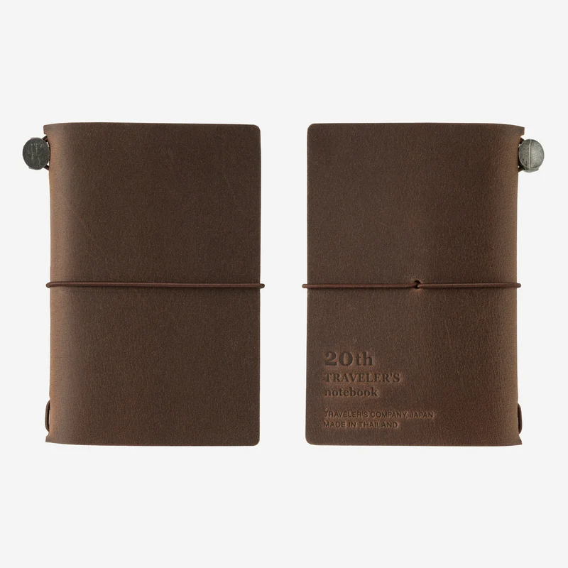 TRAVELER'S Notebook Card Size 20th Anniversary Set Brown