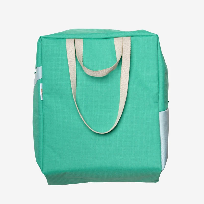 The New Tote Bag L Holly Green & Surf Spray