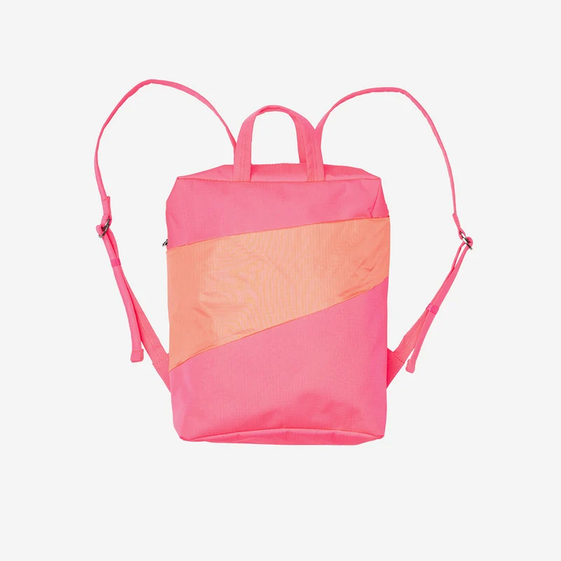 The New Backpack Fluo Pink & Coral