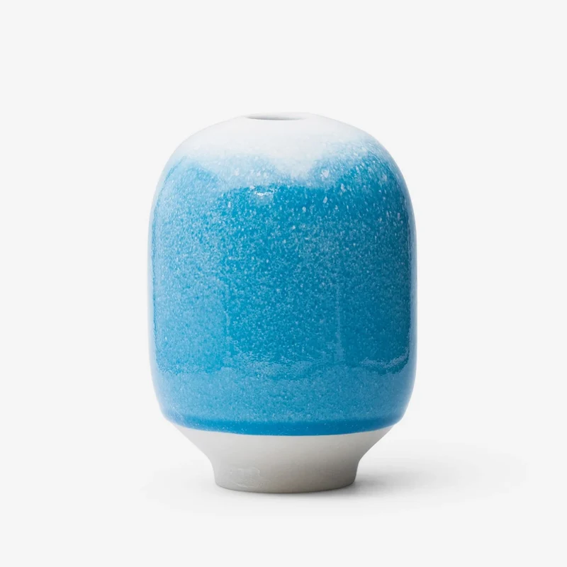 Hana Vase Small Plum Blue Sea