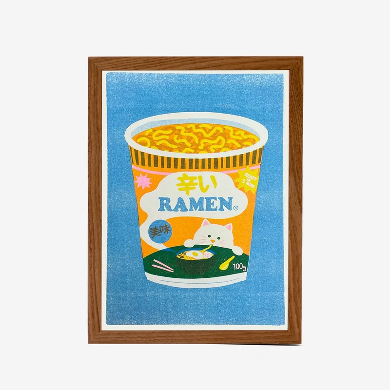 Ramen Risografie Druck