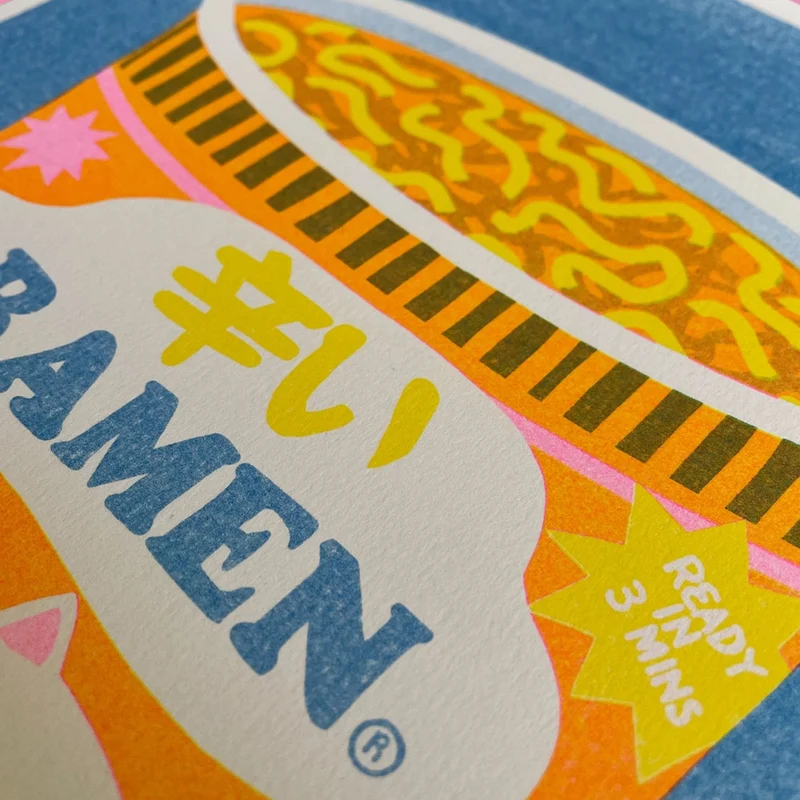 Ramen Risografie Druck