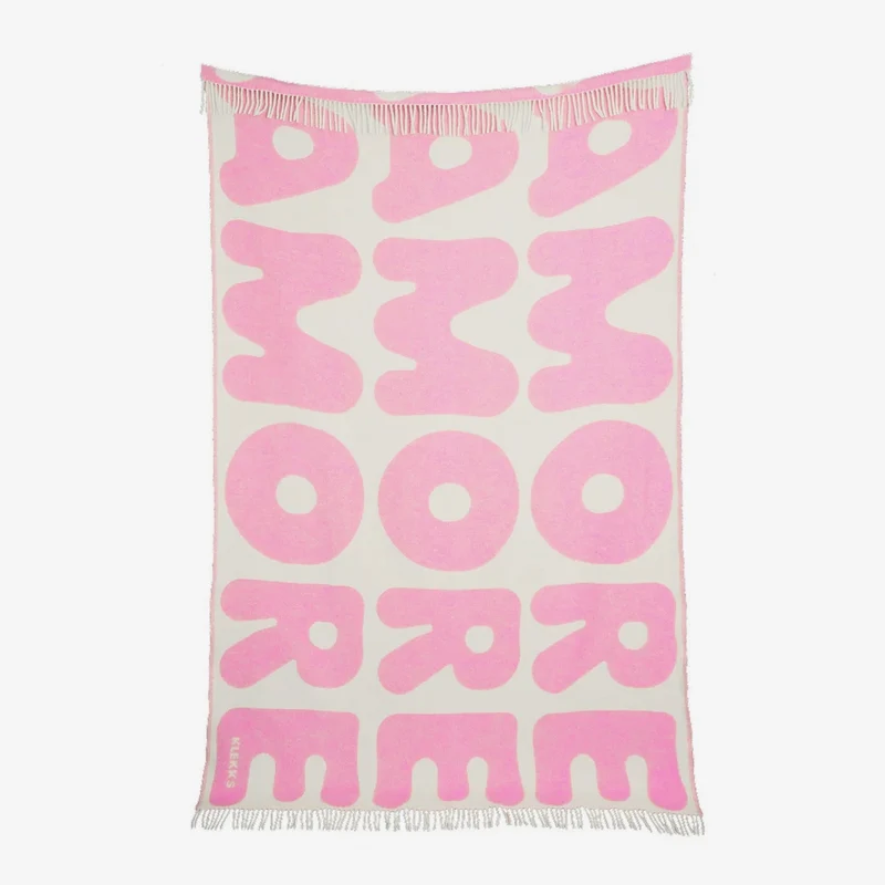 Klekks No. 11 Amore Pink Wolldecke