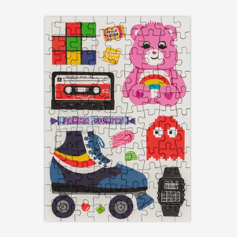 Retro 80s - 99 Teile Mini-Puzzle