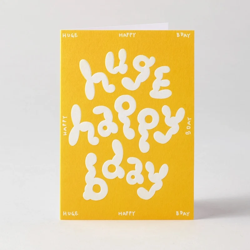 Huge Happy Birthday Grußkarte