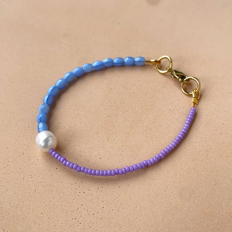 Two Tone Bracelet Periwinkle + Lilac