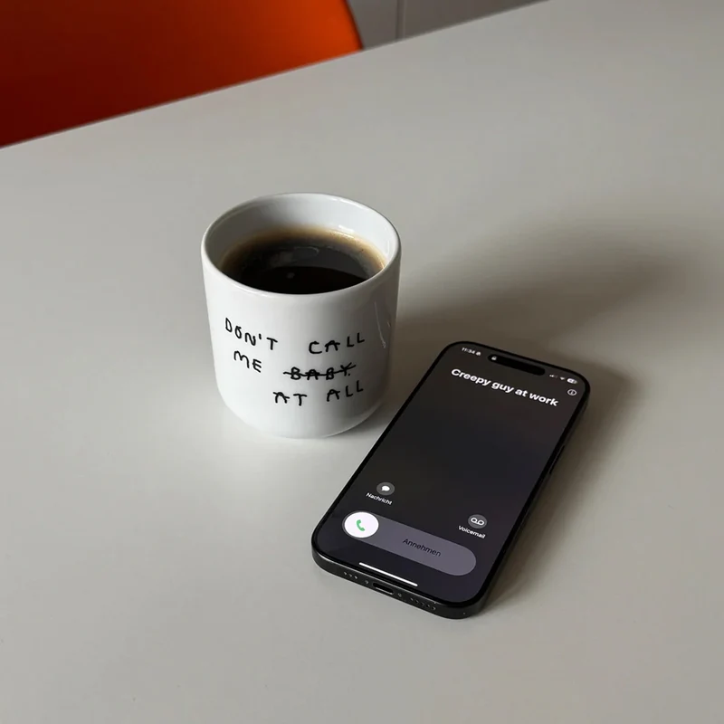 Don't Call Me At All Porzellan-Becher