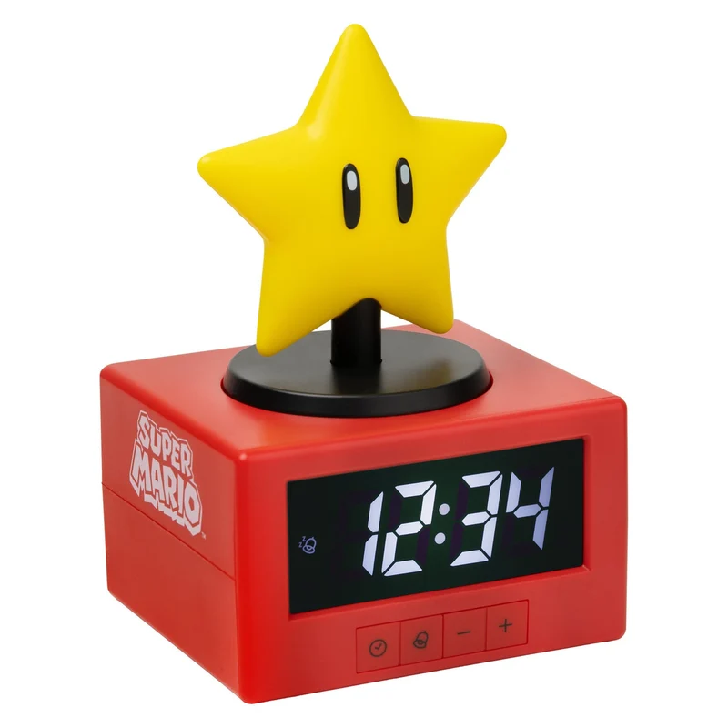 Super Mario Icon Wecker Super Star 15 cm