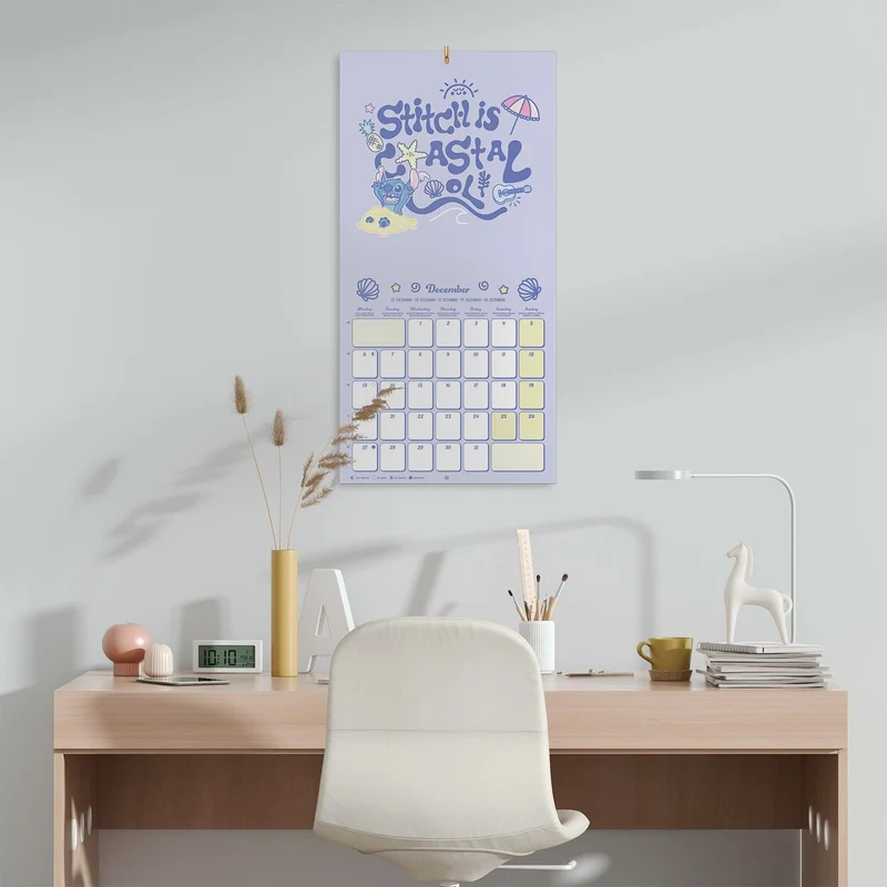 Disney Stitch Wandkalender 2027 30 x 30 cm